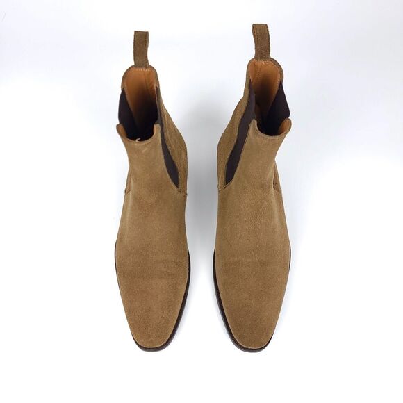 ORO THE ALPACA GRANADA CHELSEA BOOTS Tan Brown Elevated Western Quiet Luxury 7 - Picture 4 of 12